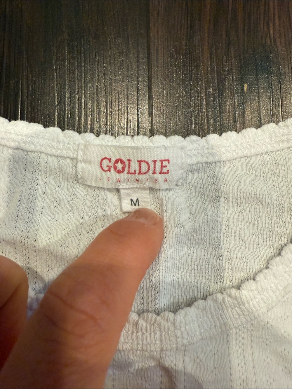 Goldie Classic White Ribbed Short-Sleeve Top - Women's - Picture 9 of 11